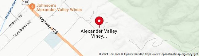 Map of Alexander Valley Zinfandel Alexander School Reserve Old Vine Alexander Valley